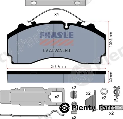 Fras-Le PD/224-K021-CV — Brake Pad Set, disc brake