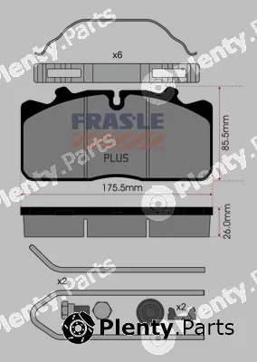 Fras-Le PD/124-K018-PLUS — Brake Pad Set, disc brake