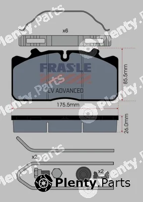 Fras-Le PD/124-K018-CV — Brake Pad Set, disc brake