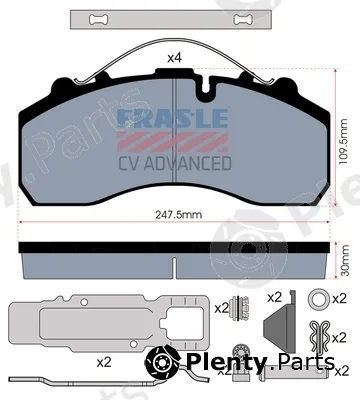 Fras-Le PD/116-K021-CV — Brake Pad Set, disc brake