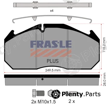 Fras-Le PD/125-K012-PLUS — Brake Pad Set, disc brake