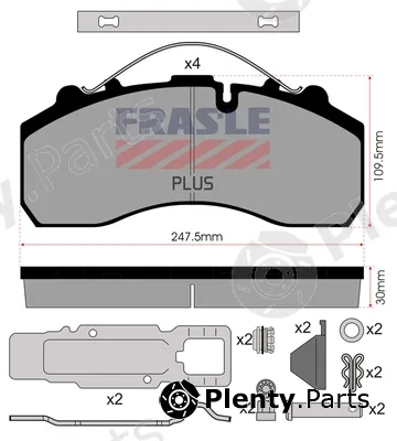 Fras-Le PD/116-K021-PLUS — Brake Pad Set, disc brake