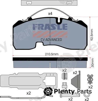 Fras-Le PD/142-K023-CV — Brake Pad Set, disc brake