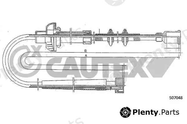 Cautex 760940 — Speedometer Cable