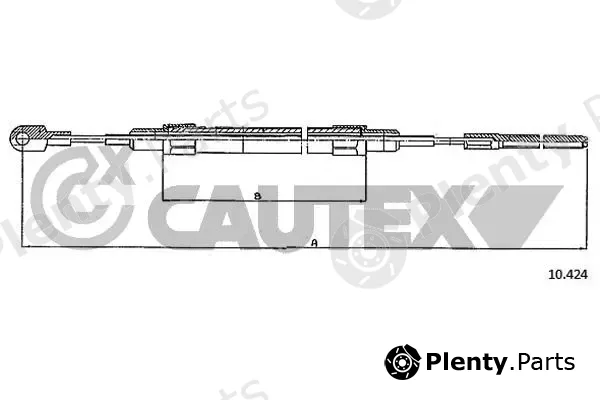 Cautex 766046 — Cable Pull, parking brake