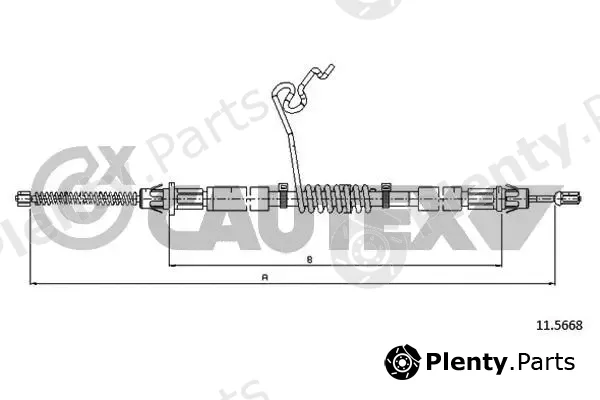 Cautex 088070 — Cable Pull, parking brake