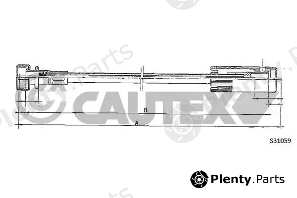 Cautex 762966 — Speedometer Cable