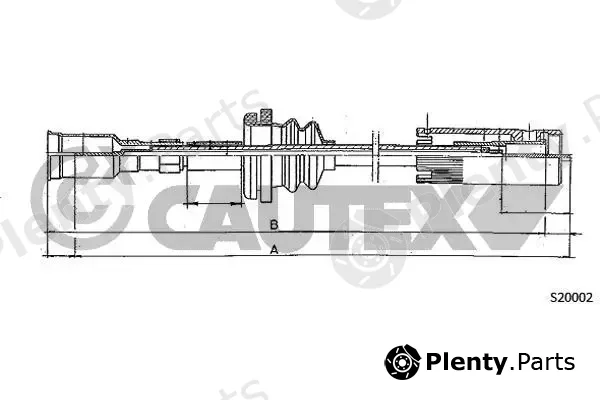 Cautex 483127 — Speedometer Cable
