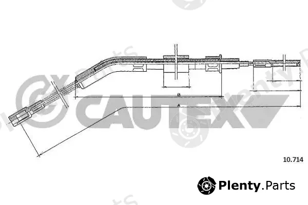Cautex 762984 — Cable Pull, parking brake