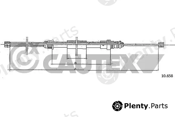 Cautex 762359 — Cable Pull, parking brake