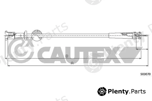 Cautex 038278 — Speedometer Cable