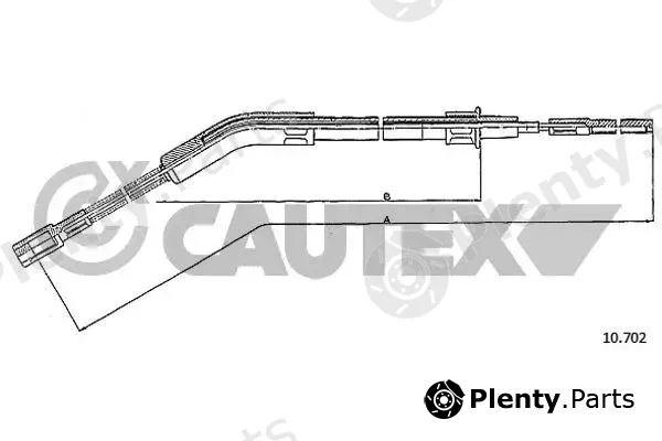 Cautex 762990 — Cable Pull, parking brake