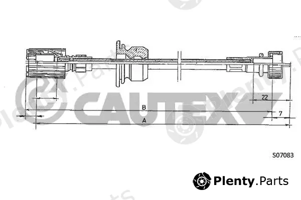 Cautex 760921 — Speedometer Cable