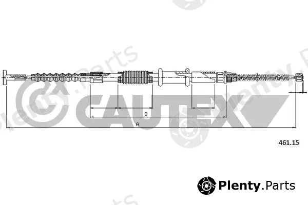 Cautex 018979 — Cable Pull, parking brake