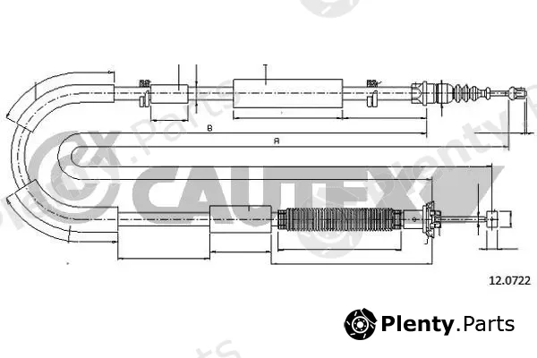 Cautex 019061 — Cable Pull, parking brake