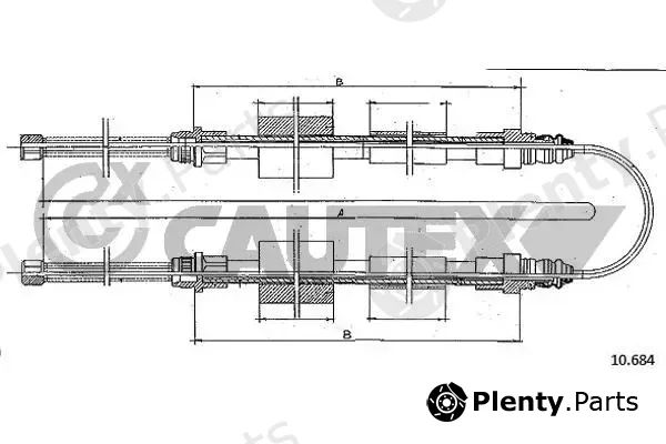 Cautex 765787 — Cable Pull, parking brake