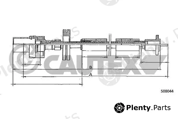 Cautex 761344 — Speedometer Cable