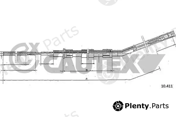 Cautex 766040 — Cable Pull, parking brake