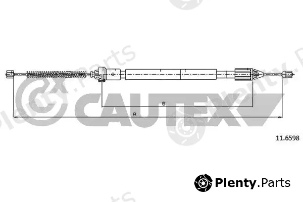 Cautex 028366 — Cable Pull, parking brake
