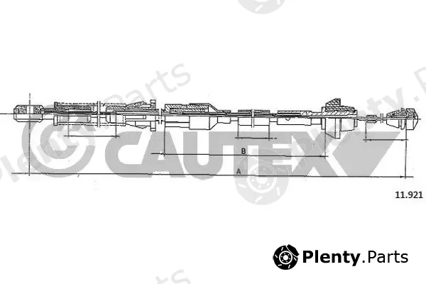 Cautex 085927 — Accelerator Cable