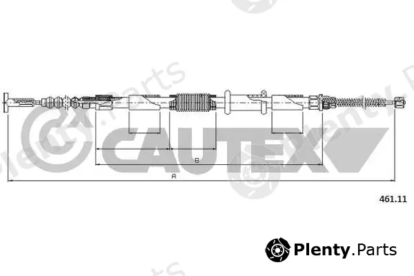 Cautex 019042 — Cable Pull, parking brake