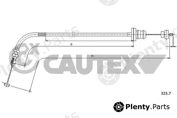 Cautex 761677 — Accelerator Cable