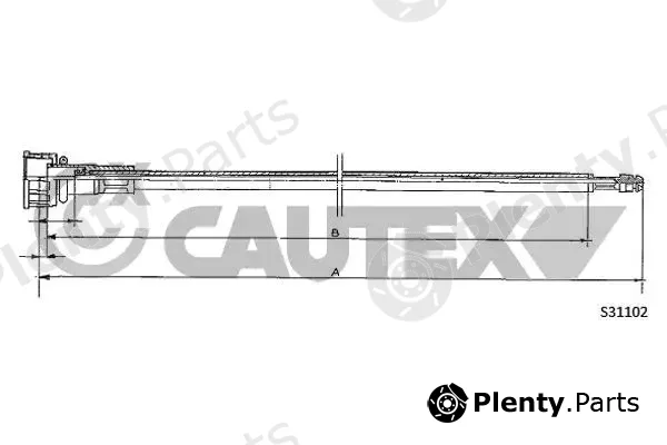 Cautex 762949 — Speedometer Cable
