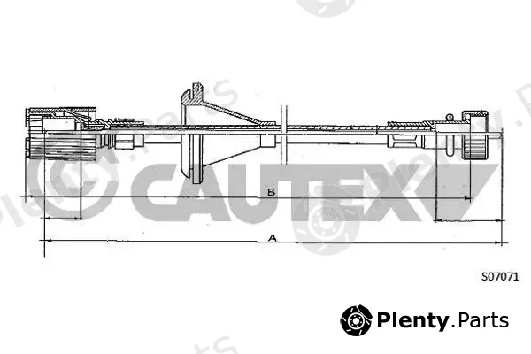 Cautex 013158 — Speedometer Cable