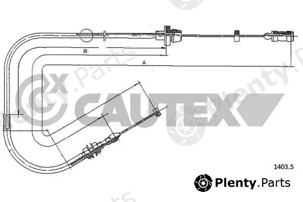 Cautex 018975 — Accelerator Cable