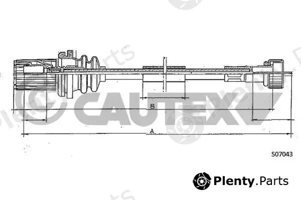 Cautex 018501 — Speedometer Cable
