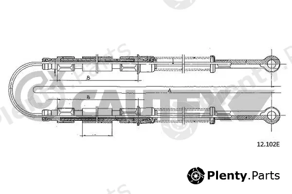 Cautex 762575 — Cable Pull, parking brake