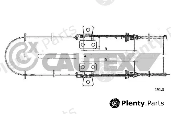 Cautex 760961 — Cable Pull, parking brake