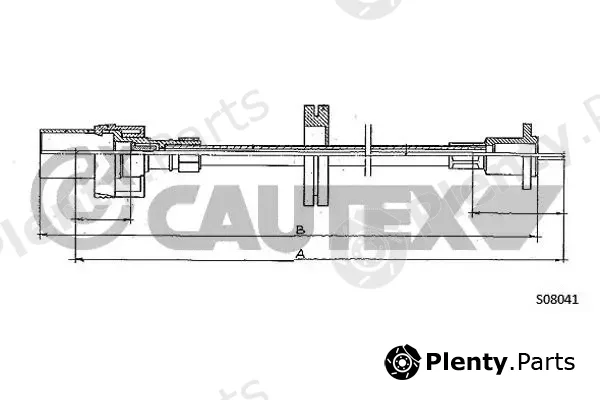 Cautex 761337 — Speedometer Cable