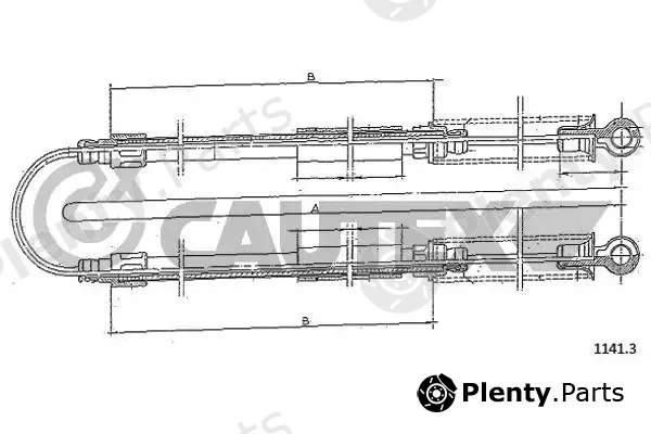 Cautex 760957 — Cable Pull, parking brake