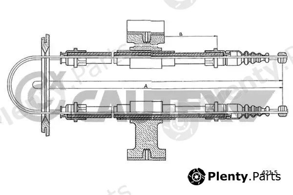 Cautex 761647 — Cable Pull, parking brake