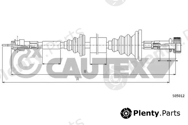Cautex 766222 — Speedometer Cable