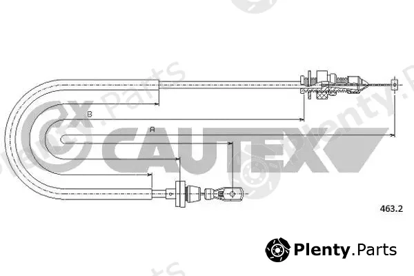 Cautex 018998 — Accelerator Cable