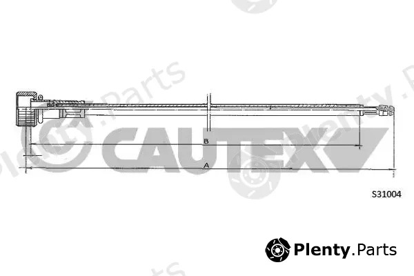 Cautex 762947 — Speedometer Cable