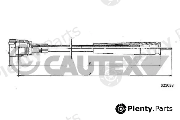 Cautex 762157 — Speedometer Cable