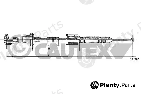 Cautex 762512 — Accelerator Cable