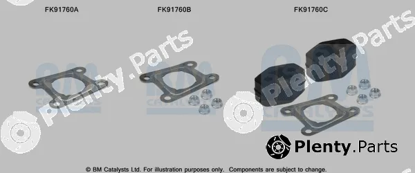 Bm Catalysts FK91760 — Mounting Kit, catalytic converter
