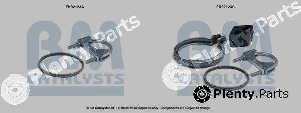 Bm Catalysts FK92123 — Mounting Kit, catalytic converter
