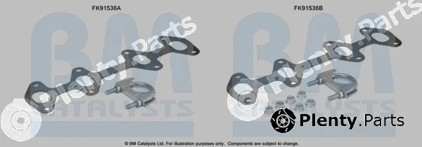 Bm Catalysts FK91536 — Mounting Kit, catalytic converter