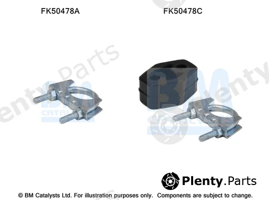 Bm Catalysts FK50478 — Mounting Kit, exhaust pipe