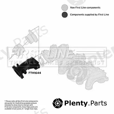 First Line FTH1644 — Intake Hose, air filter