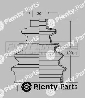First Line FCB2040 — Bellow Kit, drive shaft