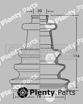 First Line FCB2080 — Bellow Kit, drive shaft