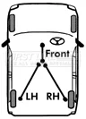 First Line FKB2548 — Cable Pull, parking brake