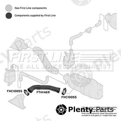 First Line FTH1469 — Intake Hose, air filter