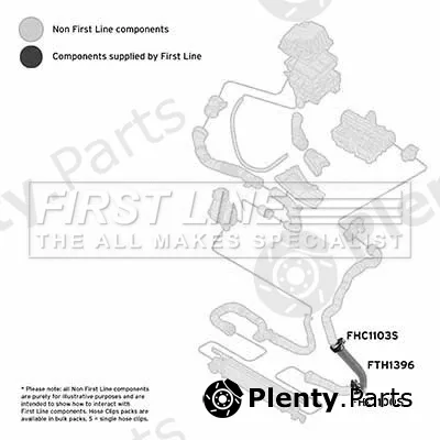 First Line FTH1396 — Charge Air Hose